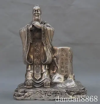 Christmas chinese fengshui silver Thinkers Confucius kongzi statue brush pot pencil vase Halloween
Christmas chinese fengshui silver Thinkers Confucius kongzi statue brush pot pencil vase Halloween