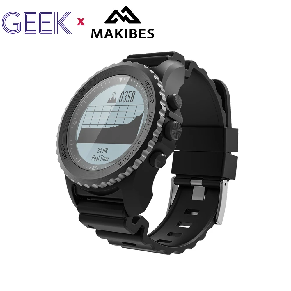 

Makibes G07 GPS Sport Smart Watch Bluetooth IP68 Waterproof Dynamic Heart Rate monitor Watch GPS tracker Outdoor Sport Men Watch