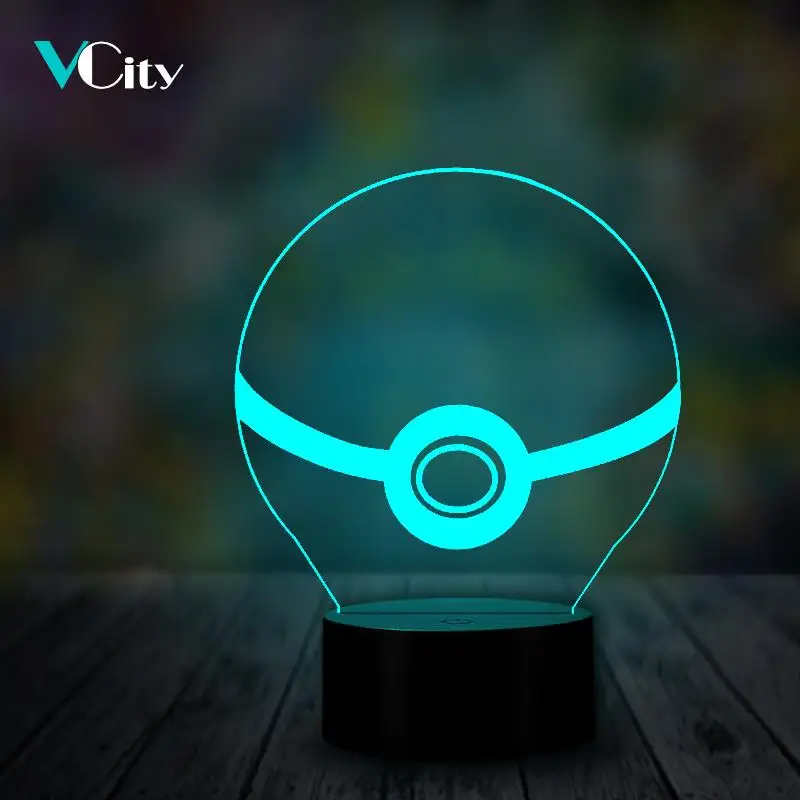 VCity 3D Night Light Led Table Lamp Pokemon Ball Poke Luminaria Japan Cartoon Atmosphere USB Mood Lighting Toy Gifts for Kid Toy
VCity 3D Night Light Led Table Lamp Pokemon Ball Poke Luminaria Japan Cartoon Atmosphere USB Mood Lighting Toy Gifts for Kid Toy