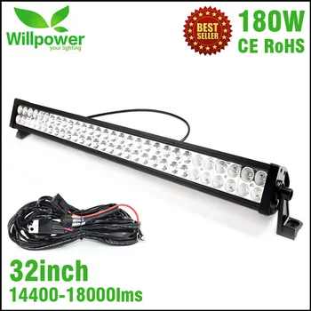 CE RoHS IP67 high power dual rows 14400lms combo car waterproof 32 inch 180W led light bar 4x4 offroad
CE RoHS IP67 high power dual rows 14400lms combo car waterproof 32 inch 180W led light bar 4x4 offroad