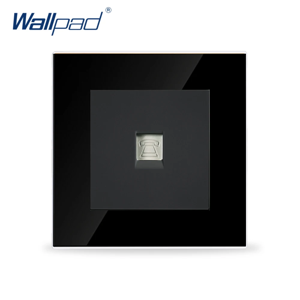 Tel Socket CE Approved Wallpad Black Crystal Glass 110V-220V UK EU European Tel Socket Telephone Socket Outlet
Tel Socket CE Approved Wallpad Black Crystal Glass 110V-220V UK EU European Tel Socket Telephone Socket Outlet