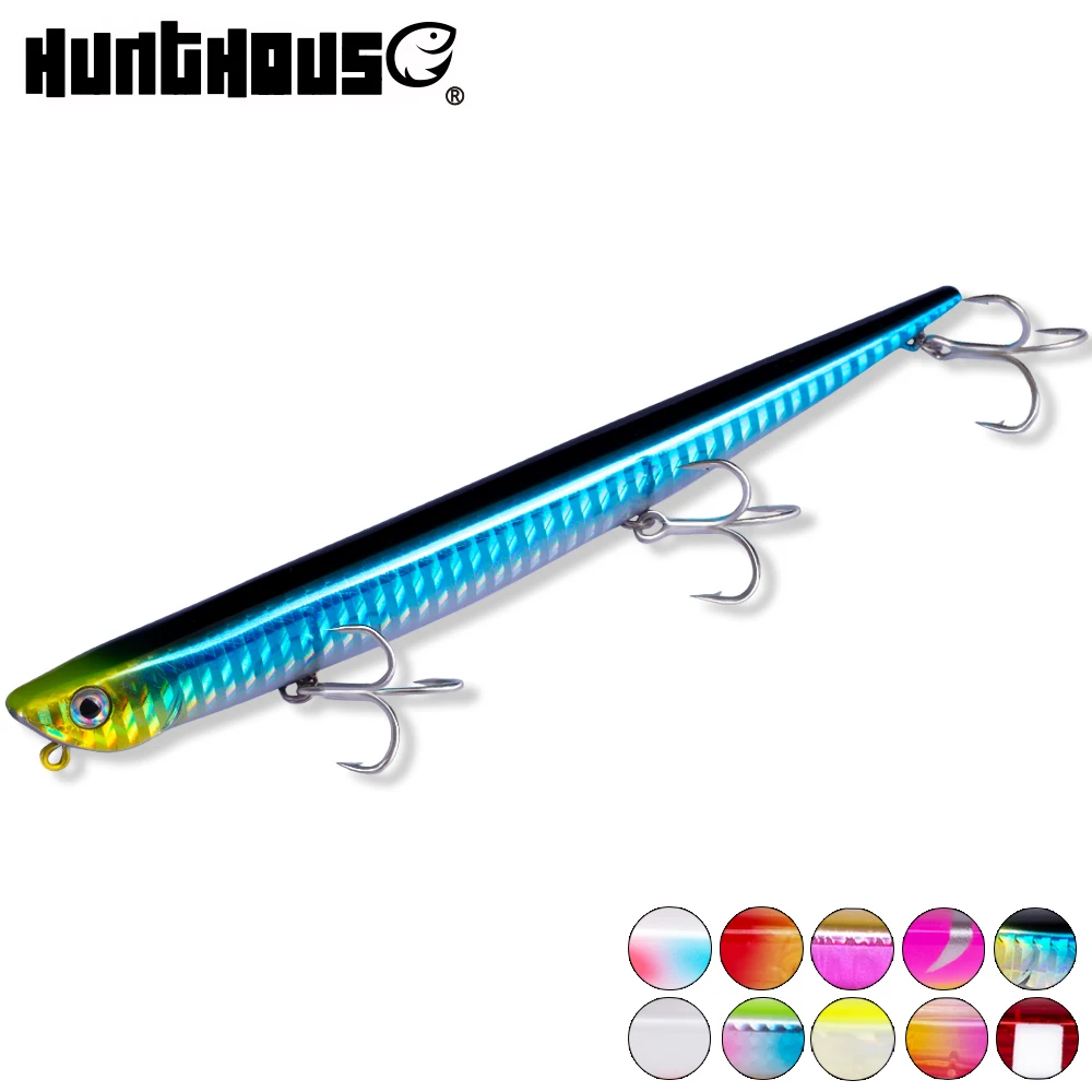 Hunthouse bay ruf manic fishing lure pencil bait sinking 99mm 18.5g 155mm 31.5g origin hook for sea bass bluefish perch
Hunthouse bay ruf manic fishing lure pencil bait sinking 99mm 18.5g 155mm 31.5g origin hook for sea bass bluefish perch