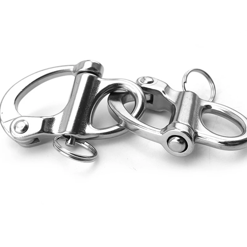 2pcs 35mm Multifunctional Stainless Steel Spring Carabiner Fixed Bail Snap Shackle Outdoor Living Quick Link Carabiner Clip
2pcs 35mm Multifunctional Stainless Steel Spring Carabiner Fixed Bail Snap Shackle Outdoor Living Quick Link Carabiner Clip
