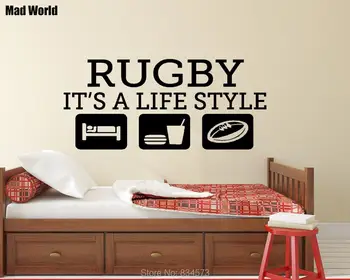 Mad World-Eat Sleep Rugby Kids Quote Wall Art Stickers Wall Decals Home DIY Decoration Removable Room Decor Wall Stickers
Mad World-Eat Sleep Rugby Kids Quote Wall Art Stickers Wall Decals Home DIY Decoration Removable Room Decor Wall Stickers