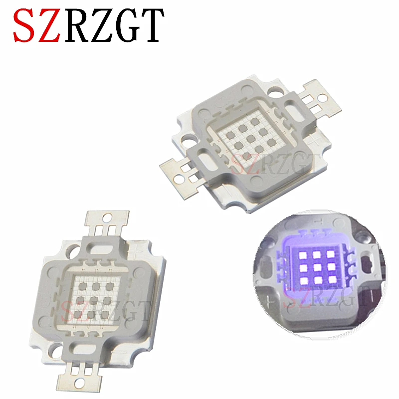 10W 45MIL UV LED Chip COB Purple Light 360nm 365nm 370nm 380nm 390nm 400nm 410nm Ultraviolet lamp Curing SMD
10W 45MIL UV LED Chip COB Purple Light 360nm 365nm 370nm 380nm 390nm 400nm 410nm Ultraviolet lamp Curing SMD