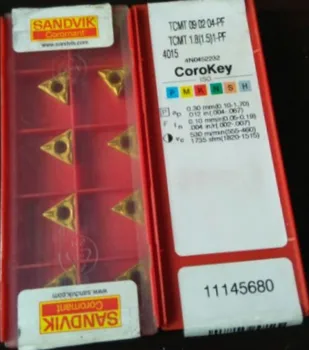 10PCS CARBIDE INSERT TCMT090204-PF 4015