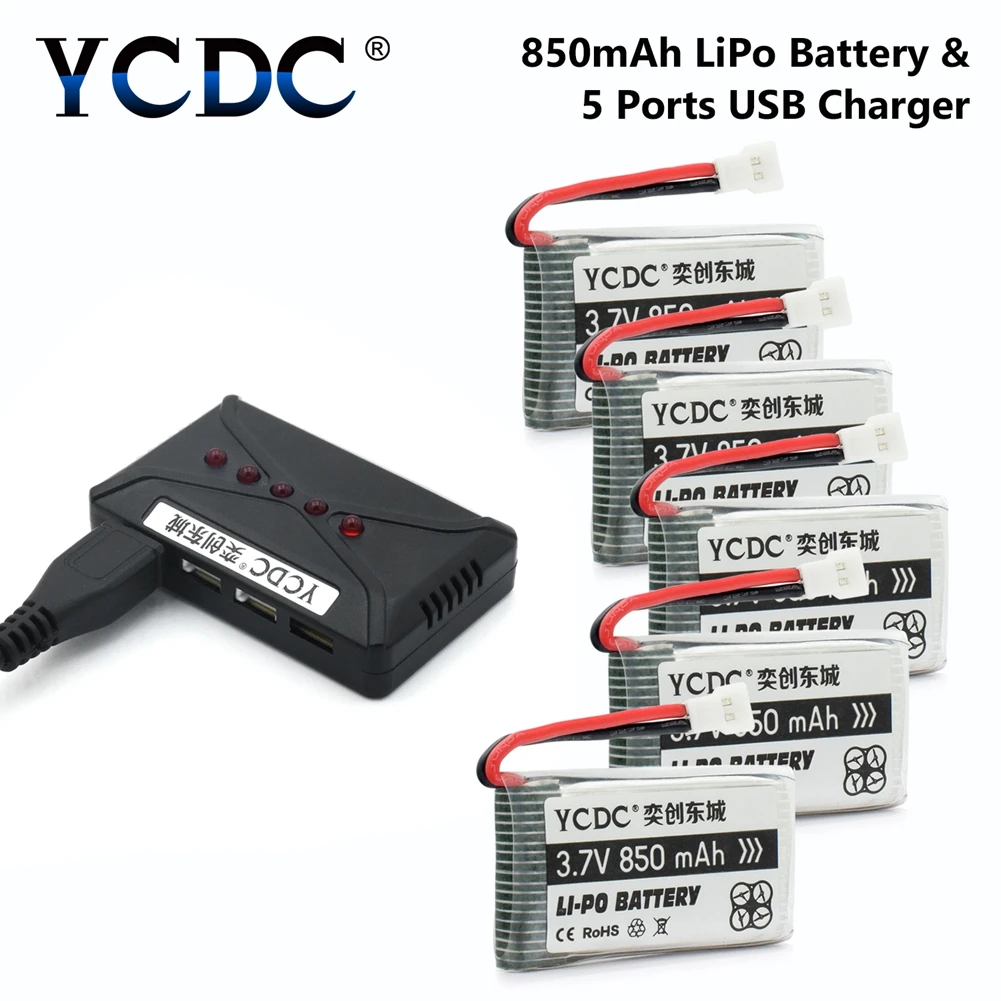 Drone Batteries 3.7V 850mAh Li-Po Battery For Syma X5C X5SC X5SW X5C-1 X5SC-1 Cx-30 Cx-31 Quadcopter + Charger
Drone Batteries 3.7V 850mAh Li-Po Battery For Syma X5C X5SC X5SW X5C-1 X5SC-1 Cx-30 Cx-31 Quadcopter + Charger