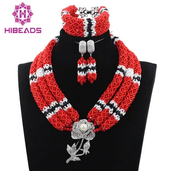 Luxury African Necklace Sets Glamorous Nigerian Beaded Jewelry Unique Style QW795
Luxury African Necklace Sets Glamorous Nigerian Beaded Jewelry Unique Style QW795