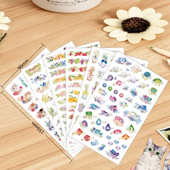 72 pcs/Lot Garden Flowers sticker Cat bird fruit stickers PET decoration tape for scrapbooking Stationery School supplies 6956
72 pcs/Lot Garden Flowers sticker Cat bird fruit stickers PET decoration tape for scrapbooking Stationery School supplies 6956