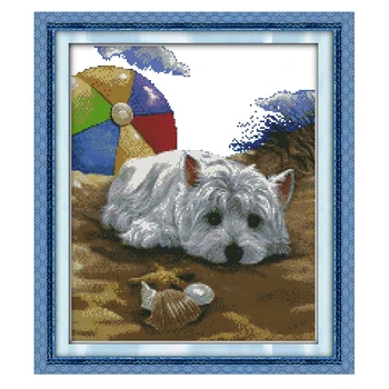 Joy Sunday chinese crossstitch kit set love-sickness dog DMC14CT 11CTcotton fabric baby room painting gift art factory wholesale
Joy Sunday chinese crossstitch kit set love-sickness dog DMC14CT 11CTcotton fabric baby room painting gift art factory wholesale