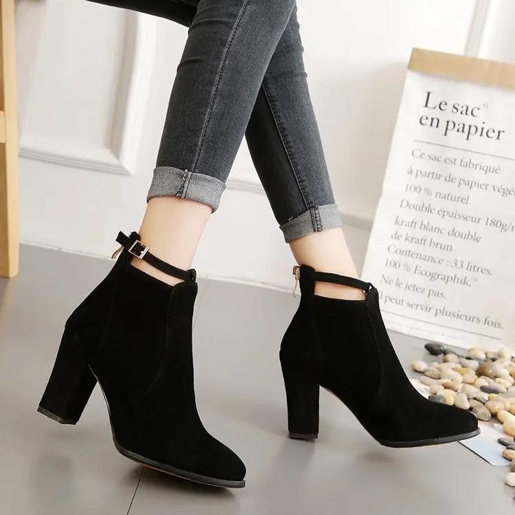 Women Buckle Ladies Belt Faux Warm Boots Ankle Boots High Heels Martin Shoes Woman Warm Boots dfv56
Women Buckle Ladies Belt Faux Warm Boots Ankle Boots High Heels Martin Shoes Woman Warm Boots dfv56