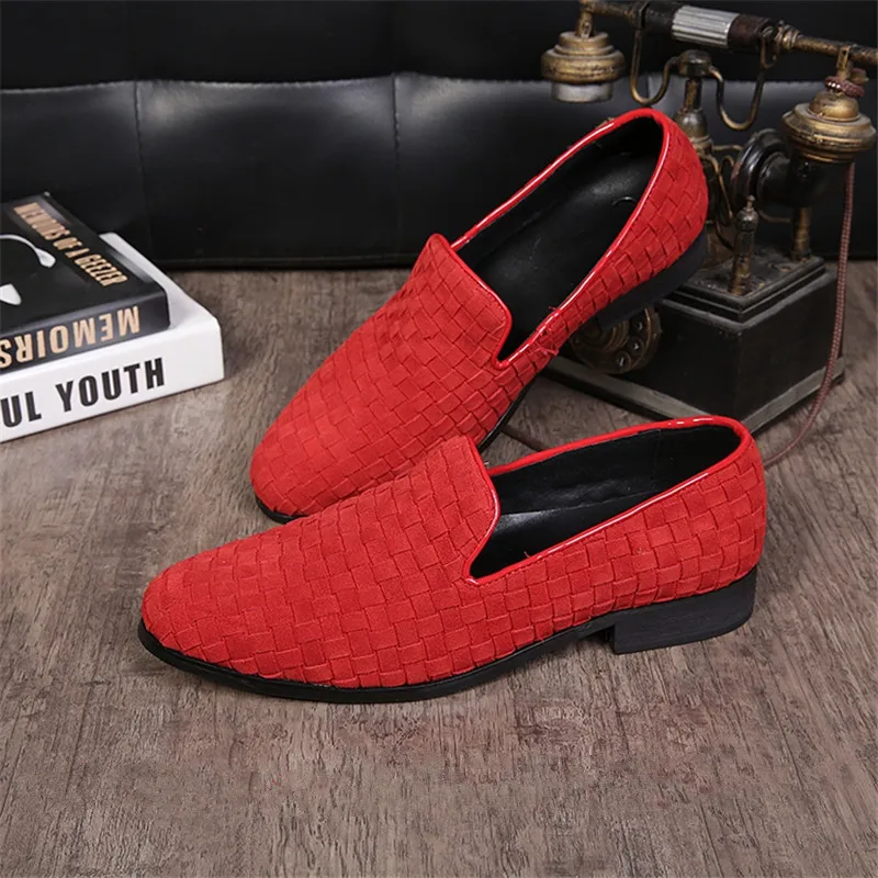 Red Weave Gingham Design Breathable Dress Leather Loafers Comfortable Birtish Style Slip On Men Casual Party Wedding Lazy Shoes
Red Weave Gingham Design Breathable Dress Leather Loafers Comfortable Birtish Style Slip On Men Casual Party Wedding Lazy Shoes