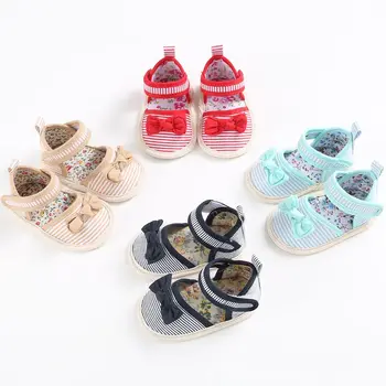 Cute Toddlers Baby Girls Shoes Striped Bowknot Princess Shoes Infant Anti Slip Sandals Prewalkers 0-18M 66
Cute Toddlers Baby Girls Shoes Striped Bowknot Princess Shoes Infant Anti Slip Sandals Prewalkers 0-18M 66