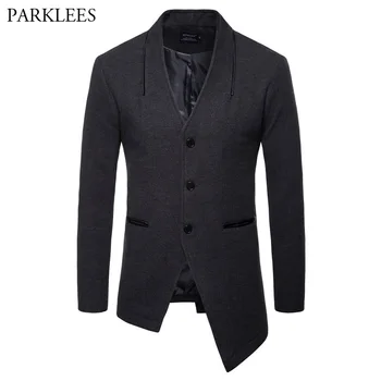 Irregular Hem Wool Trench Coat 2018 Brand New Autumn Winter Long Woolen Jacket Men Casual Pea Coat Windbreaker Abrigo Hombre 3XL
Irregular Hem Wool Trench Coat 2018 Brand New Autumn Winter Long Woolen Jacket Men Casual Pea Coat Windbreaker Abrigo Hombre 3XL