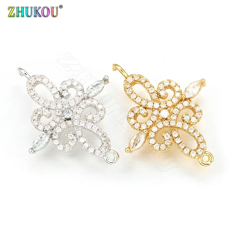 ZHUKOU 19*24mm High Quality Brass Cubic Zirconia Fashion Charms Connectors DIY Jewelry Findings Making, Hole:1.0mm Model: VS325
ZHUKOU 19*24mm High Quality Brass Cubic Zirconia Fashion Charms Connectors DIY Jewelry Findings Making, Hole:1.0mm Model: VS325