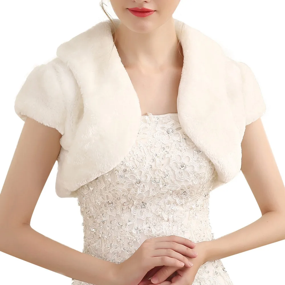Mingli Tengda 2018 Autumn/Winter Ivory Faux Fur Wedding Jacket Warm Boleros Bride Wraps Cape Bridal Jacket Wedding Accessories
Mingli Tengda 2018 Autumn/Winter Ivory Faux Fur Wedding Jacket Warm Boleros Bride Wraps Cape Bridal Jacket Wedding Accessories