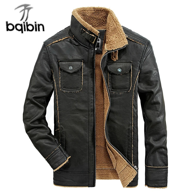 2019 Men Winter Leather Jackets Thick Warm Motorcycle Biker Jacket Multi Pocket Stand Collar Fashion Men's Windproof Coat
2019 Men Winter Leather Jackets Thick Warm Motorcycle Biker Jacket Multi Pocket Stand Collar Fashion Men's Windproof Coat