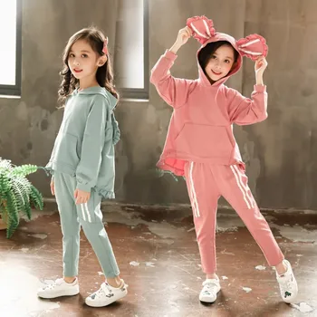 Kids clothes Spring and autumn new girls suit cotton cartoon rabbit ears two-piece Children's clothing 4 6 8 10 12 Years
Kids clothes Spring and autumn new girls suit cotton cartoon rabbit ears two-piece Children's clothing 4 6 8 10 12 Years