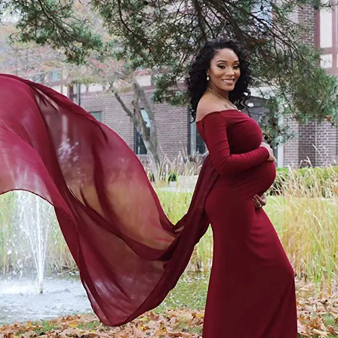 SMDPPWDBB Maternity Off Shoulders Half Circle Gown for Baby Shower Photo Props Dress
SMDPPWDBB Maternity Off Shoulders Half Circle Gown for Baby Shower Photo Props Dress