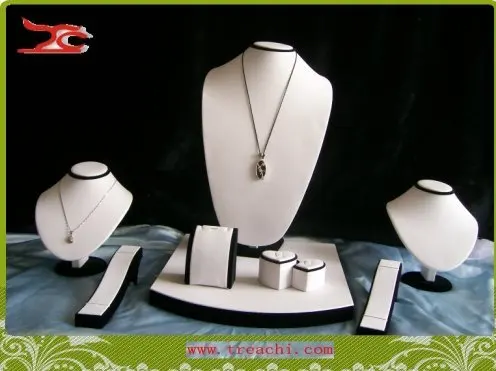 wholesale free shipping jewelry display counter showcase for window display mixed showcase white leatherette and black velvet
wholesale free shipping jewelry display counter showcase for window display mixed showcase white leatherette and black velvet
