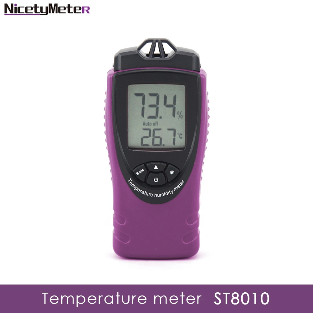 Nicetymeter ST8010 Digital hygrometer temperature humidity meter handheld easy to use thermometer for home
Nicetymeter ST8010 Digital hygrometer temperature humidity meter handheld easy to use thermometer for home