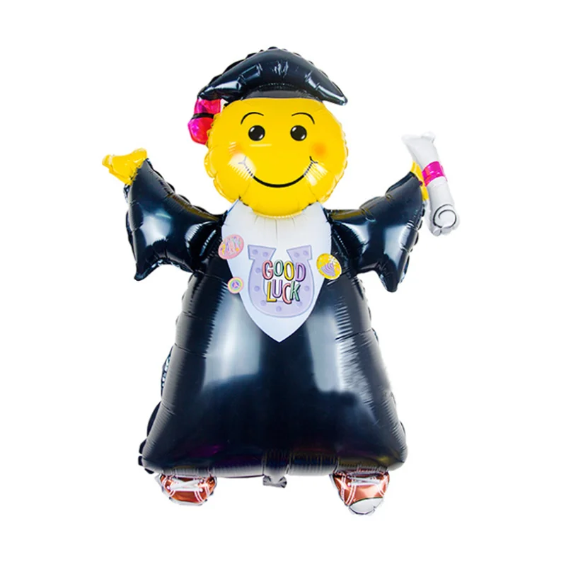 1 Pcs Cute Smiling Doctorate Good Luck Graduation Decor Balloons Aluminium Foil Helium Balloons Children's Day Party Decor
1 Pcs Cute Smiling Doctorate Good Luck Graduation Decor Balloons Aluminium Foil Helium Balloons Children's Day Party Decor
