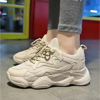 2019 New Female Platform Sneakers Chaussure running Shoes Woman sports Breathable Height Increasing white shoes HE-36
2019 New Female Platform Sneakers Chaussure running Shoes Woman sports Breathable Height Increasing white shoes HE-36