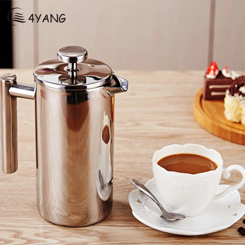 TTLIFE 304 Stainless Steel Insulated Coffee Pot 1000ML Delicate Coffee Maker French Press Coffee Tea Pot with Filter Double Wall
TTLIFE 304 Stainless Steel Insulated Coffee Pot 1000ML Delicate Coffee Maker French Press Coffee Tea Pot with Filter Double Wall