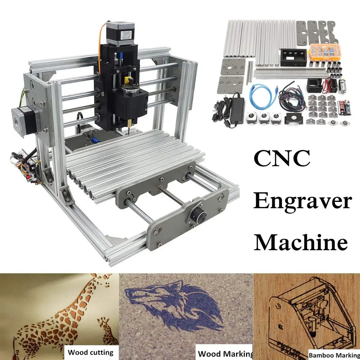 2500MW DC 12V 3 Axis Mini DIY Desktop CNC Laser Engraver Engraving Machine Milling Carving Cutter Wood Router 0.04MM+ T8 Screws
2500MW DC 12V 3 Axis Mini DIY Desktop CNC Laser Engraver Engraving Machine Milling Carving Cutter Wood Router 0.04MM+ T8 Screws