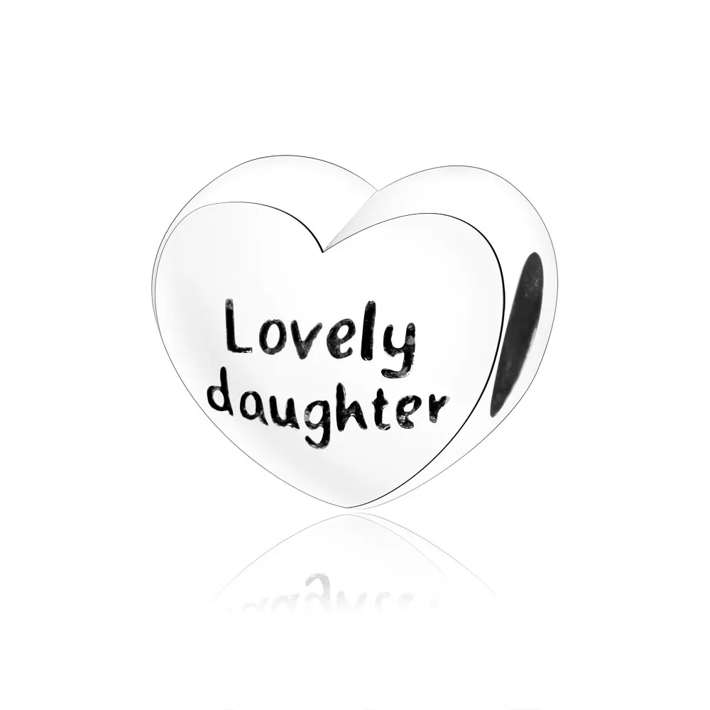 Fit Original Pandora Charm Bracelets 925 Sterling Silver Heart Love Daughter Charms Beads Authentic Jewelry Making Daughter Gift
Fit Original Pandora Charm Bracelets 925 Sterling Silver Heart Love Daughter Charms Beads Authentic Jewelry Making Daughter Gift