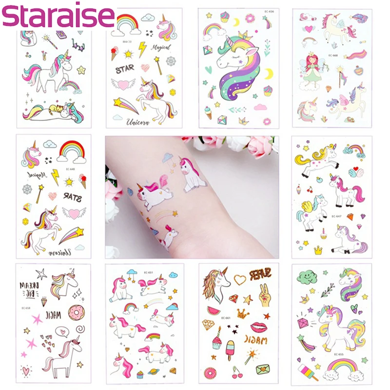 Staraise 1pc Disposable Tattoo Sticker Unicorn Party Decor Baby Unicorn Birthday Party Favors Temporary Unicorn Party Supplies
Staraise 1pc Disposable Tattoo Sticker Unicorn Party Decor Baby Unicorn Birthday Party Favors Temporary Unicorn Party Supplies