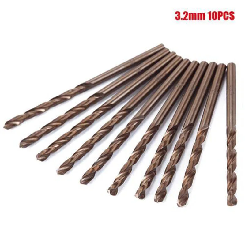 10pcs Drill Bit Set High Speed Straight Shank Steel Twist Hand Drill Bits Woodworking Hole Saw Cutter Drilling Tools
10pcs Drill Bit Set High Speed Straight Shank Steel Twist Hand Drill Bits Woodworking Hole Saw Cutter Drilling Tools