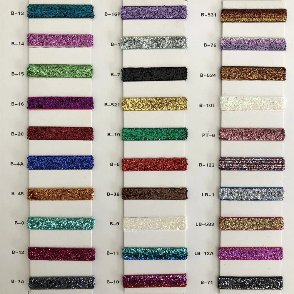 Эластичные ленты с блестками 5 ярдов 3/8 дюйма эластичная швейная ткань аксессуары