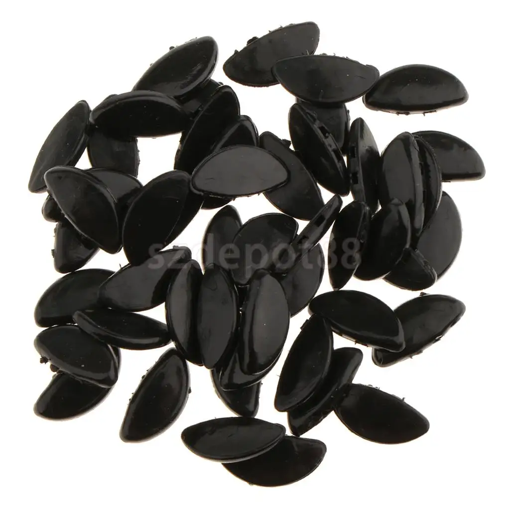 25 Pairs Push In 100% Silicon Nose Pads Eye Glasses Sunglasses Spectacles Eyeglass Plastic Frames Nosepads Repair Replacement