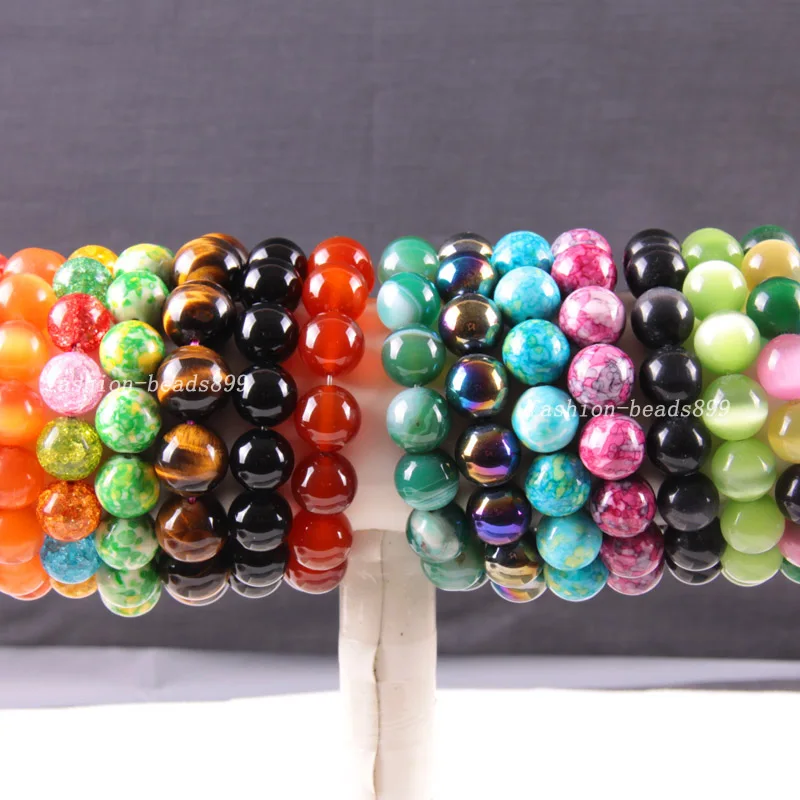 For Women Man Stretch Multi color Stones Beads 14MM Round Carnelian Tiger's Eye Malachite Lapis Opal Onyx Bracelet 8" 10Pcs
For Women Man Stretch Multi color Stones Beads 14MM Round Carnelian Tiger's Eye Malachite Lapis Opal Onyx Bracelet 8" 10Pcs