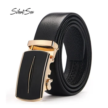 New Simple Style Men's Belt Automatic Buckle Metal Waistband Men Genuine Leather Belts Real Cowskin Strap Male
New Simple Style Men's Belt Automatic Buckle Metal Waistband Men Genuine Leather Belts Real Cowskin Strap Male