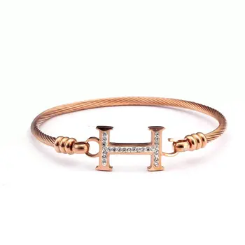 Brand Design Rose Gold Stainless Steel Charm Cross Bracelets Trendy Braided Women Female Crystal Cuff Bracelets Bangles
Brand Design Rose Gold Stainless Steel Charm Cross Bracelets Trendy Braided Women Female Crystal Cuff Bracelets Bangles