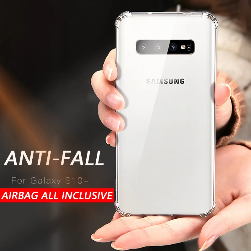 Clear Silicone TPU Shockproof Case For Samsung Galaxy S10E S8 S9 S10 PLus Full Transparent Airbag Case Note 8 9 Phone Cover Capa
Clear Silicone TPU Shockproof Case For Samsung Galaxy S10E S8 S9 S10 PLus Full Transparent Airbag Case Note 8 9 Phone Cover Capa
