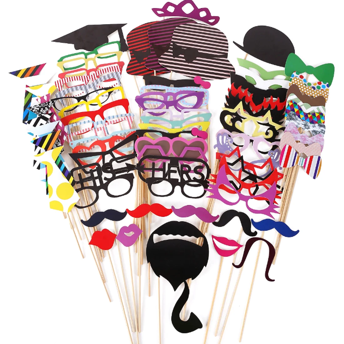76Pcs/Lot DIY Funny Birthday Party Photo Booth Props Beach Party Decorations for Family Dress Up Party Favor Supplies Accesoires
76Pcs/Lot DIY Funny Birthday Party Photo Booth Props Beach Party Decorations for Family Dress Up Party Favor Supplies Accesoires
