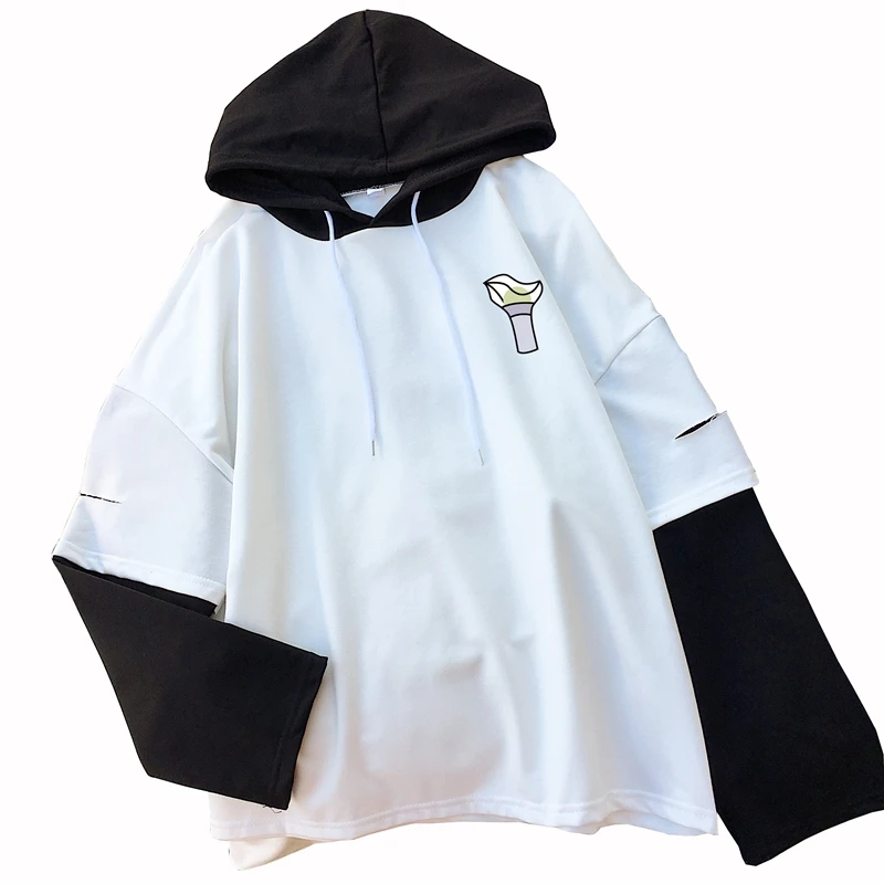 Harajuku Hoodies Women Casual Long Sleeve GOT7 Kpop Fans Support Sweatshirts Pullover Autumn Lovely Jumper Patchwork Hooded
Harajuku Hoodies Women Casual Long Sleeve GOT7 Kpop Fans Support Sweatshirts Pullover Autumn Lovely Jumper Patchwork Hooded