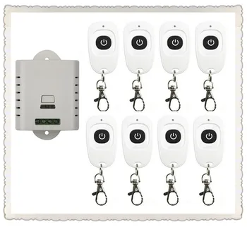 AC85V 110V 120V 220V 250V 1CH Wireless Remote Control Switch System Receiver & 8pcs one-button waterproof Remote 315mhz/433mhz
AC85V 110V 120V 220V 250V 1CH Wireless Remote Control Switch System Receiver & 8pcs one-button waterproof Remote 315mhz/433mhz
