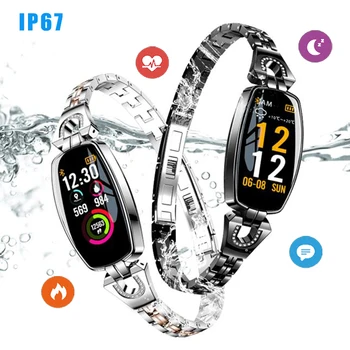 IP67 H8 Women Fashion Smart Wristband Heart Rate Blood Pressure Smart Bracelet Fitness Tracker Smart Watch Women Reloj Mujer
IP67 H8 Women Fashion Smart Wristband Heart Rate Blood Pressure Smart Bracelet Fitness Tracker Smart Watch Women Reloj Mujer