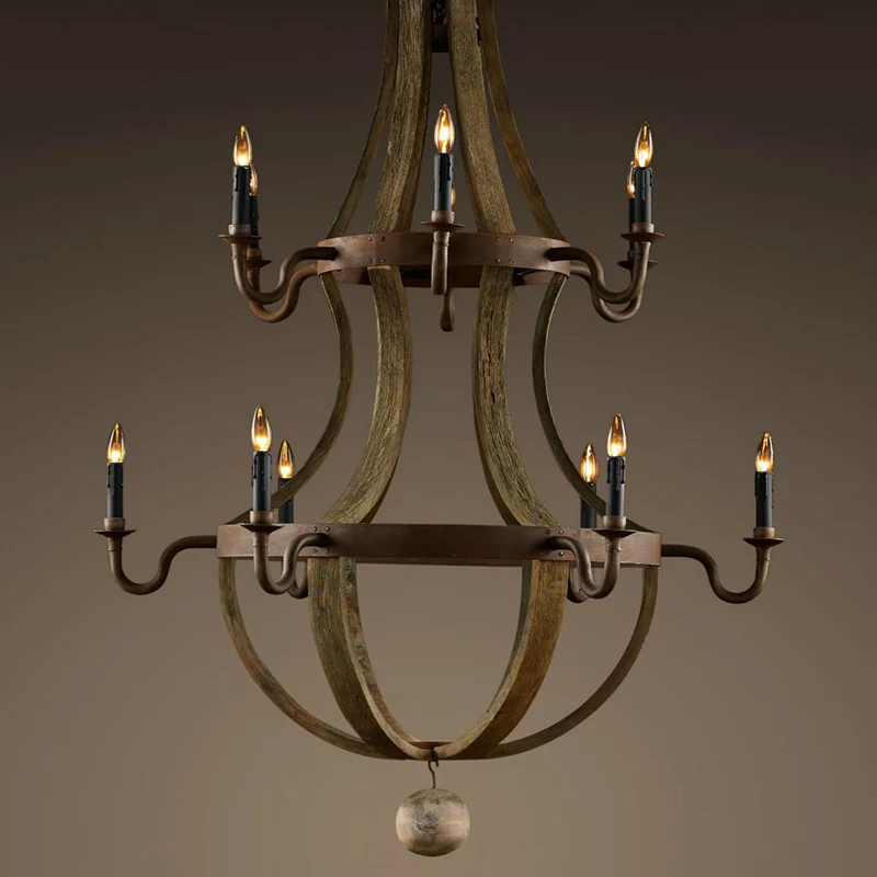 Nordic wooden retro chandelier double 12heads E14 AC art lamp Modern living room dining hotel villa home Lighting Suspension G18
Nordic wooden retro chandelier double 12heads E14 AC art lamp Modern living room dining hotel villa home Lighting Suspension G18