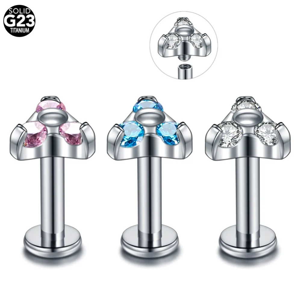 1PC New CZ Gem Labret Stud G23 Titanium Ear Cartilage Tragus 16G Labret Piercing Oreja Helix Earrings Lip Bar Body Jewelry
1PC New CZ Gem Labret Stud G23 Titanium Ear Cartilage Tragus 16G Labret Piercing Oreja Helix Earrings Lip Bar Body Jewelry