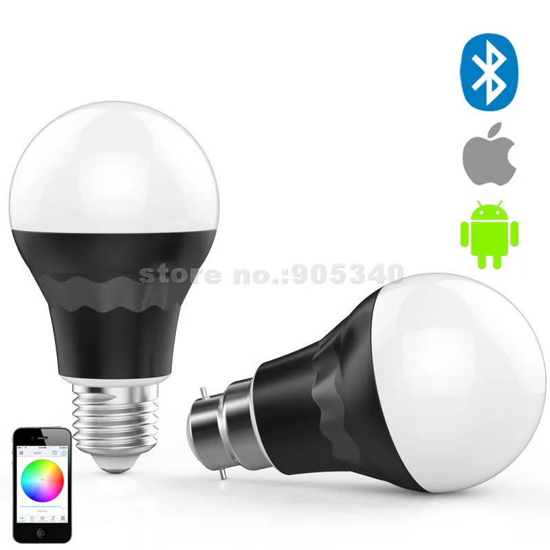 New LED bluetooth bulbs E27 AC100-264V 7.5W bluetooth LED smart intelligent lamp smartphone remote control by phone ios Android
New LED bluetooth bulbs E27 AC100-264V 7.5W bluetooth LED smart intelligent lamp smartphone remote control by phone ios Android