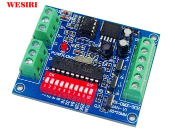 3CH DMX512 LED Controller 3 Channel RGB DMX Decoder for RGB LED Strip Light Module DC5V-24V
3CH DMX512 LED Controller 3 Channel RGB DMX Decoder for RGB LED Strip Light Module DC5V-24V