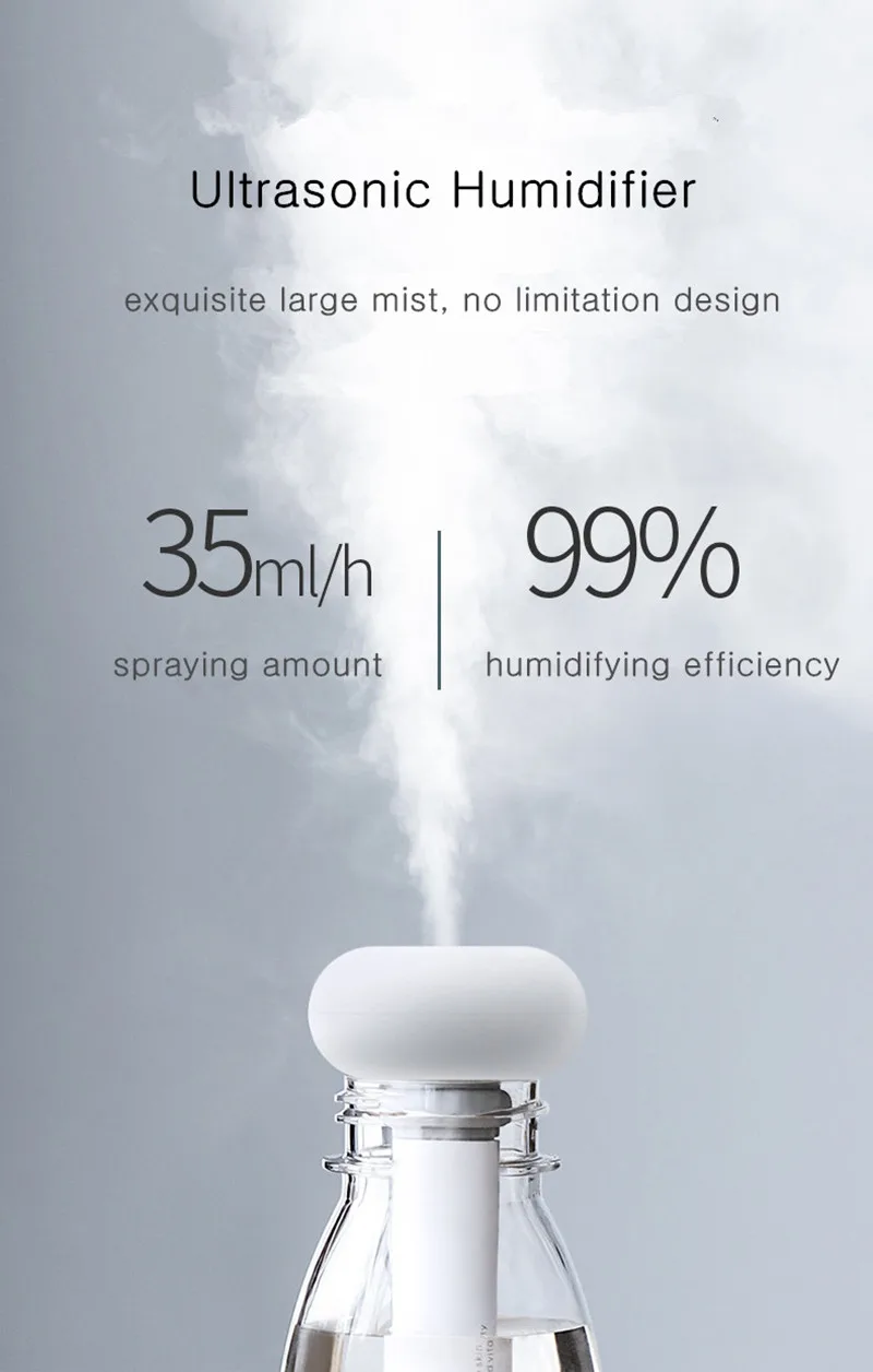 H2O Best Portable Humidifier + Aroma Diffuser