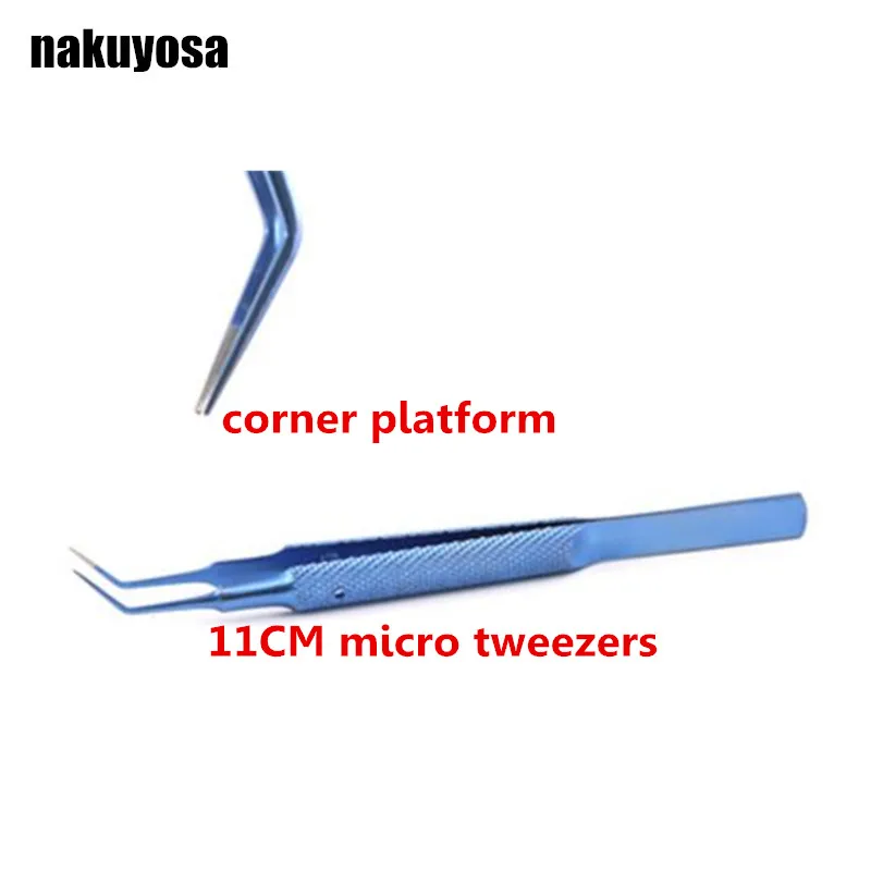 Titanium microsurgical ophthalmology instruments 11cm microscopic tweezers corner platform tweezers forceps experimental tool
Titanium microsurgical ophthalmology instruments 11cm microscopic tweezers corner platform tweezers forceps experimental tool