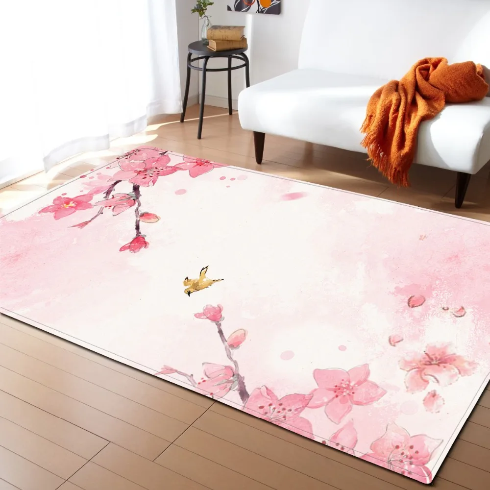 Romantic Valentine's Day Living Room Carpets Wedding Decoration Mats Adults Bedroom Pink Peach Blossom Flannel Area Rug Carpet
Romantic Valentine's Day Living Room Carpets Wedding Decoration Mats Adults Bedroom Pink Peach Blossom Flannel Area Rug Carpet