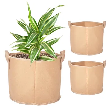 Behogar 2PCS 10-Gallon Non-woven Fruit Vegetables Planting Grow Bag with Handles for Home Patios Gardens Balcony Courtyard Camel
Behogar 2PCS 10-Gallon Non-woven Fruit Vegetables Planting Grow Bag with Handles for Home Patios Gardens Balcony Courtyard Camel